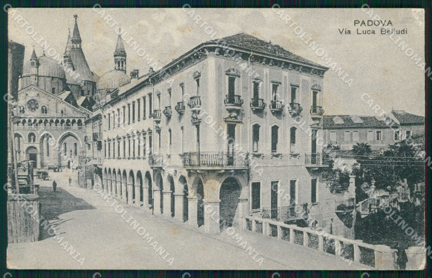 Padova città Via Luca Belludi cartolina QT8158 – fronte