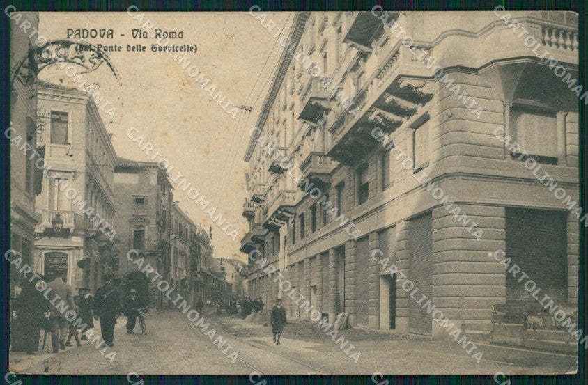 Padova città Via Roma cartolina QT8166 – fronte