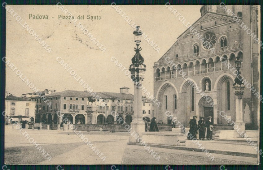 Padova città Piazza del Santo cartolina QT8168 – fronte