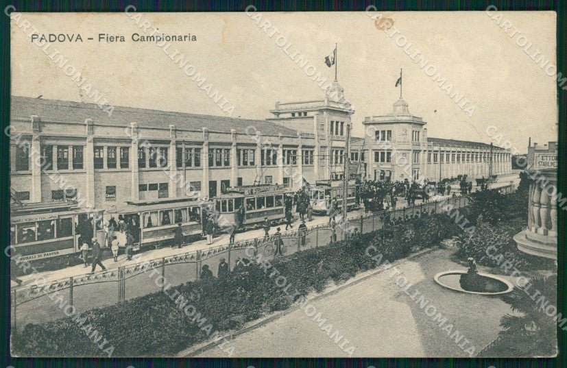 Padova città Fiera Campionaria Tram cartolina QT8177 – fronte