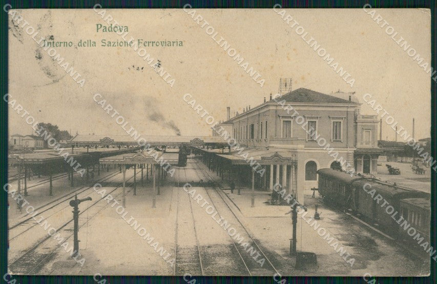 Padova città Stazione Ferroviaria cartolina QT8183 – fronte