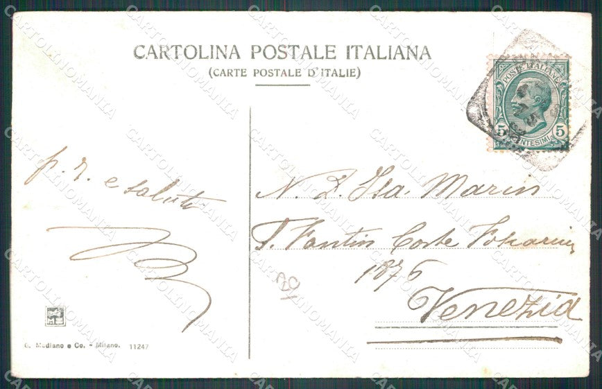 Padova città Piazza Vittorio Emanuele II Tram cartolina QT8192 – retro