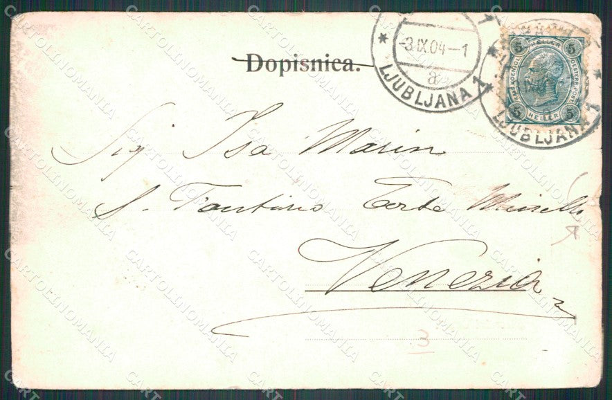 Slovenia Ljubjana Lubiana cartolina QT8198 – retro