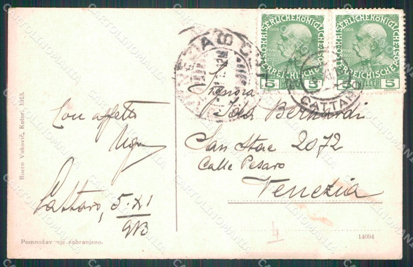 Montenegro Kotor Cattaro cartolina QT8219 – retro