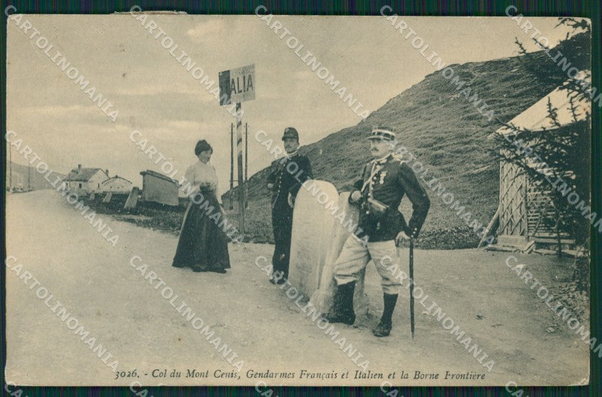 Torino Moncenisio Frontiera PIEGHINE cartolina QZ0035 – fronte