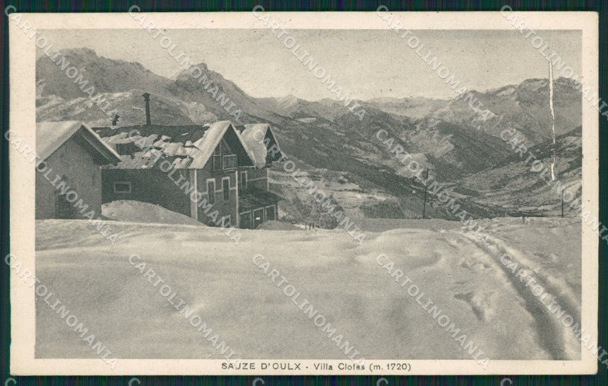 Torino Oulx Ulzio Nevicata cartolina QZ0091 – fronte