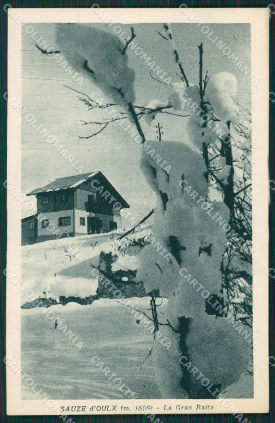 Torino Oulx Ulzio Nevicata cartolina QZ0104 – fronte