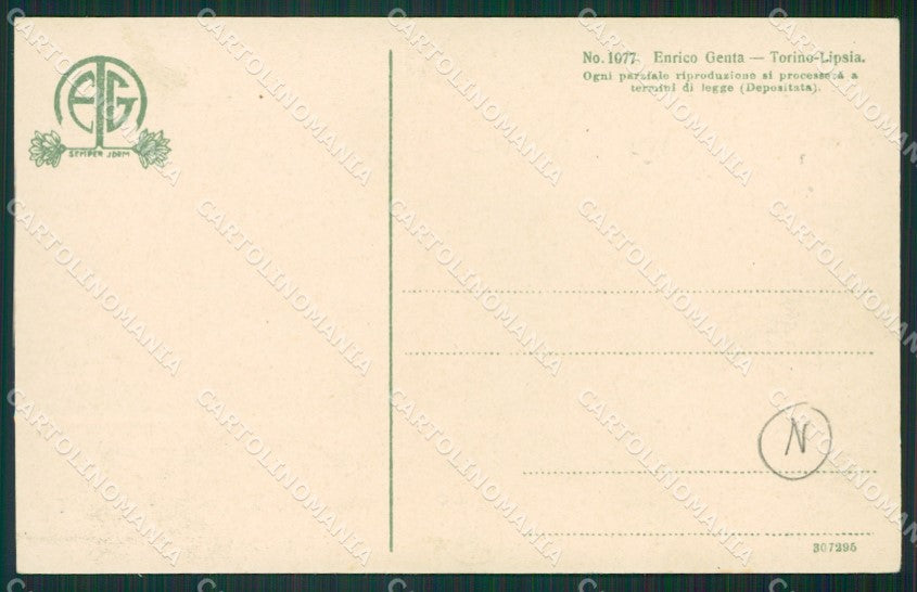 Torino Oulx Ulzio Militari Genta cartolina QZ0119 – retro