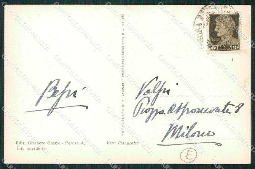 Torino Perosa Argentina foto cartolina QZ0134 – retro