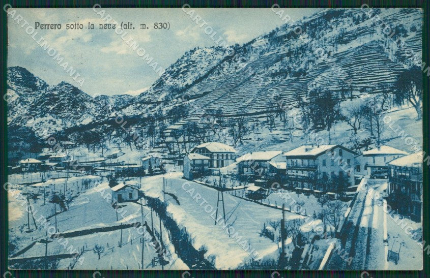 Torino Perrero Nevicata cartolina QZ0138 – fronte