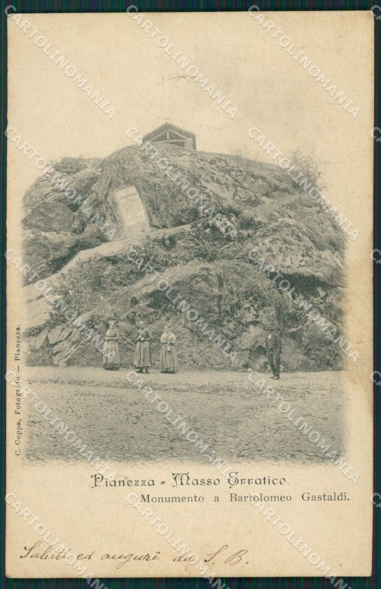 Torino Pianezza Erratico Geologia cartolina QZ0159 – fronte