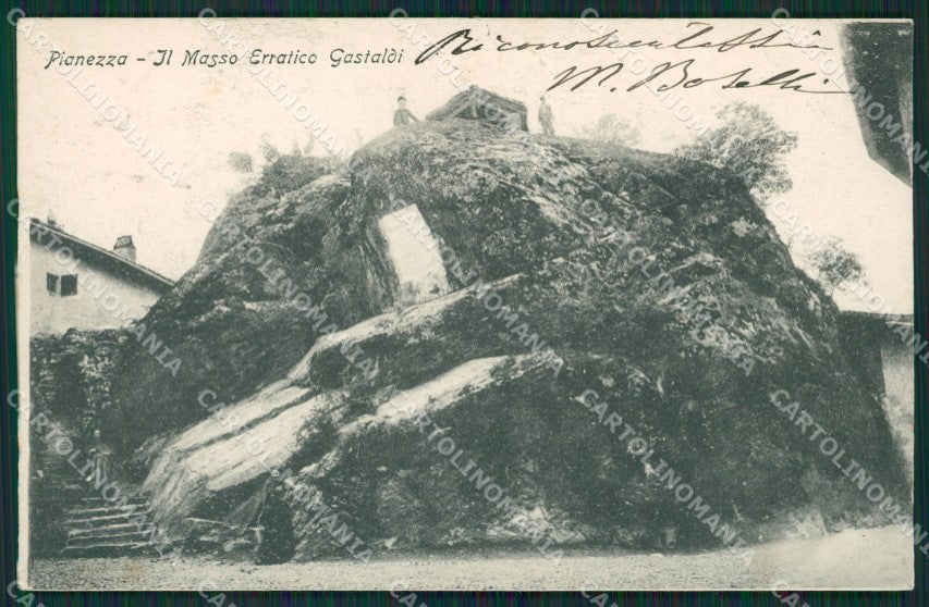 Torino Pianezza Erratico Geologia cartolina QZ0160 – fronte