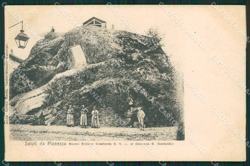 Torino Pianezza Erratico Geologia cartolina QZ0161 – fronte