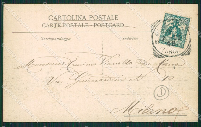 Torino Pinerolo Tempio Valdese cartolina QZ0188 – retro