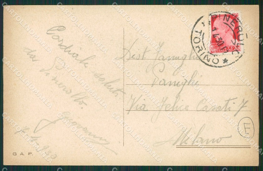 Torino Pinerolo cartolina QZ0194 – retro