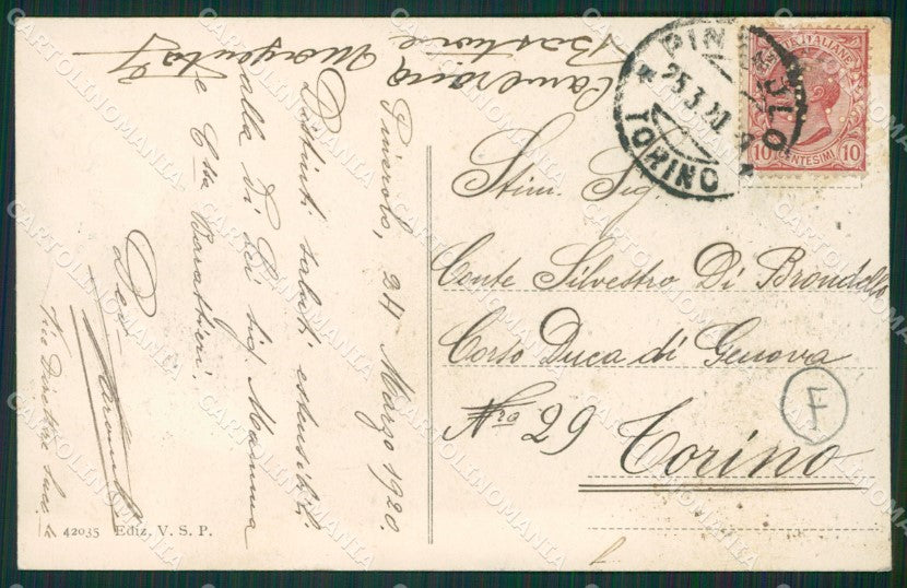 Torino Pinerolo cartolina QZ0219 – retro