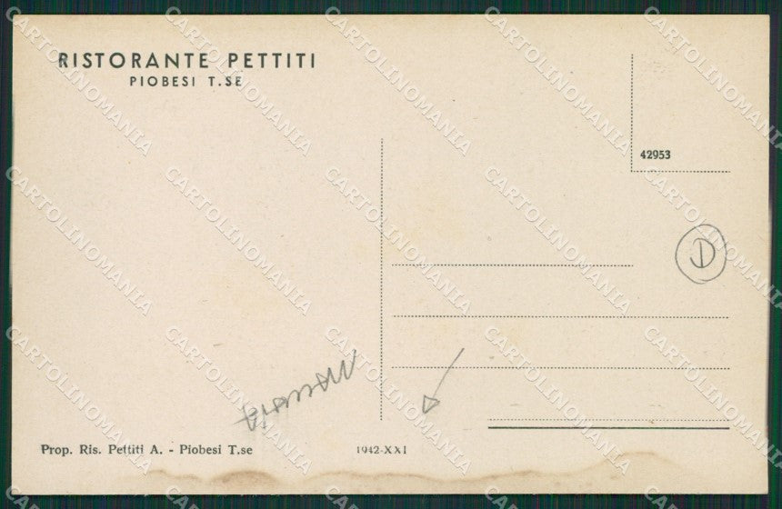 Torino Piobesi MACCHIA cartolina QZ0271 – retro