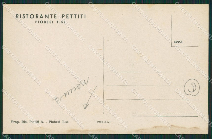 Torino Piobesi MACCHIA cartolina QZ0272 – retro