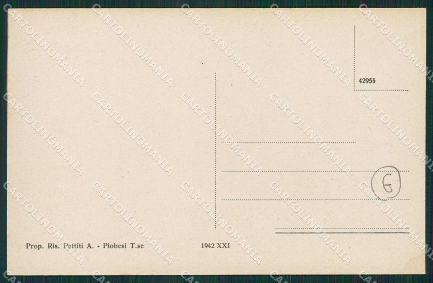 Torino Piobesi cartolina QZ0275 – retro