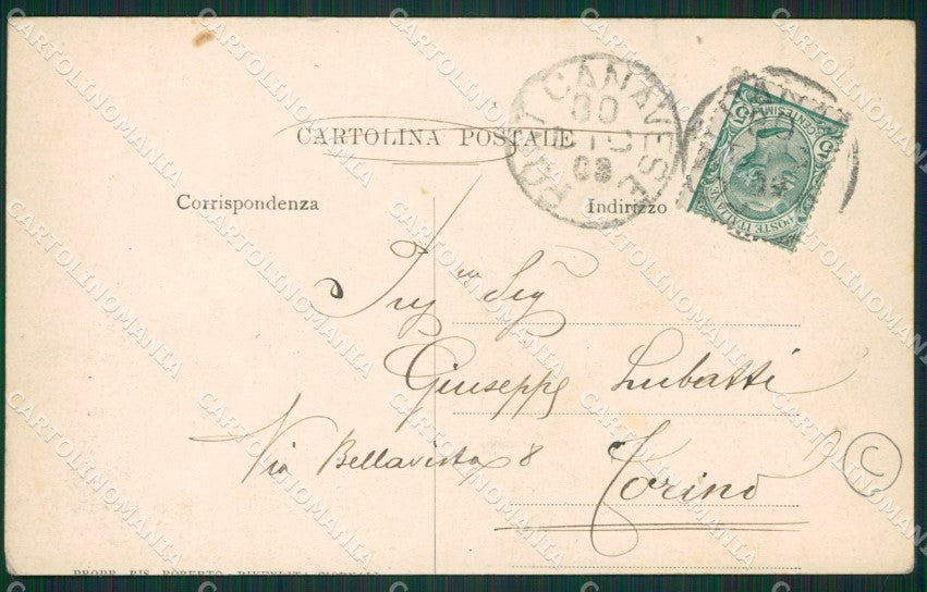 Torino Pont Canavese cartolina QZ0276 – retro
