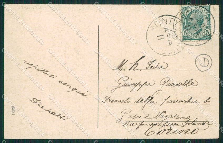 Torino Pont Canavese cartolina QZ0278 – retro