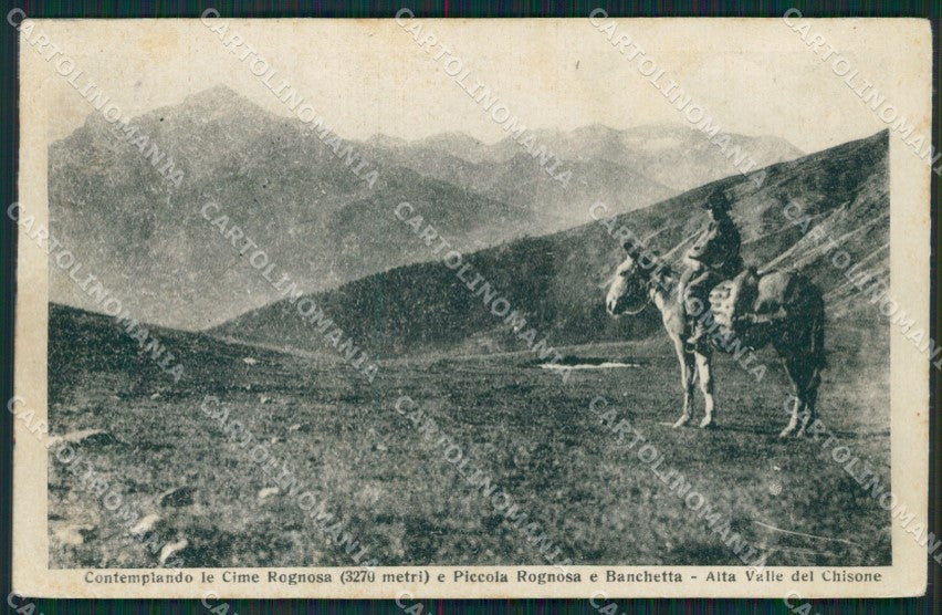 Torino Pragelato Cima Rognosa Banchetta cartolina QZ0284 – fronte
