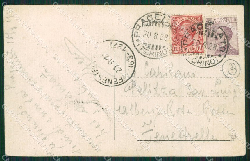 Torino Pragelato Cima Rognosa Banchetta cartolina QZ0284 – retro