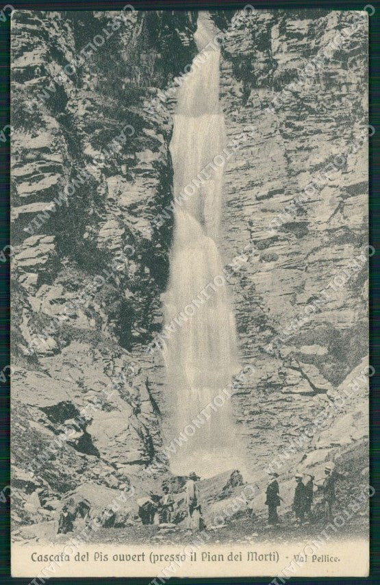 Torino Val Pellice Pian dei Morti Cascata Pis Ouvert cartolina QZ0303 – fronte