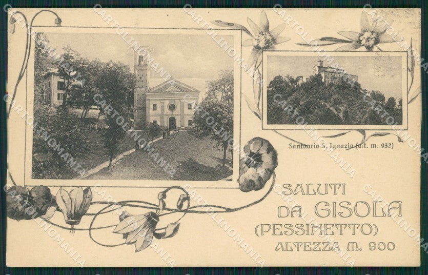 Torino Pessinetto Gisola Saluti da cartolina QZ0310 – fronte