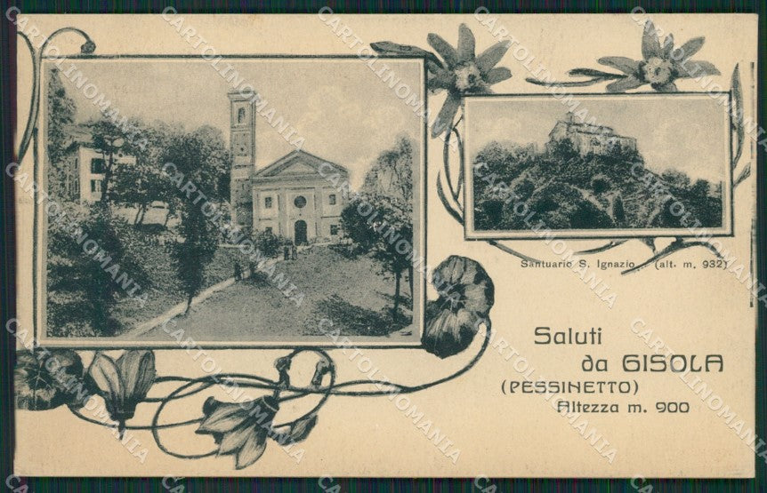 Torino Pessinetto Gisola Saluti da cartolina QZ0311 – fronte