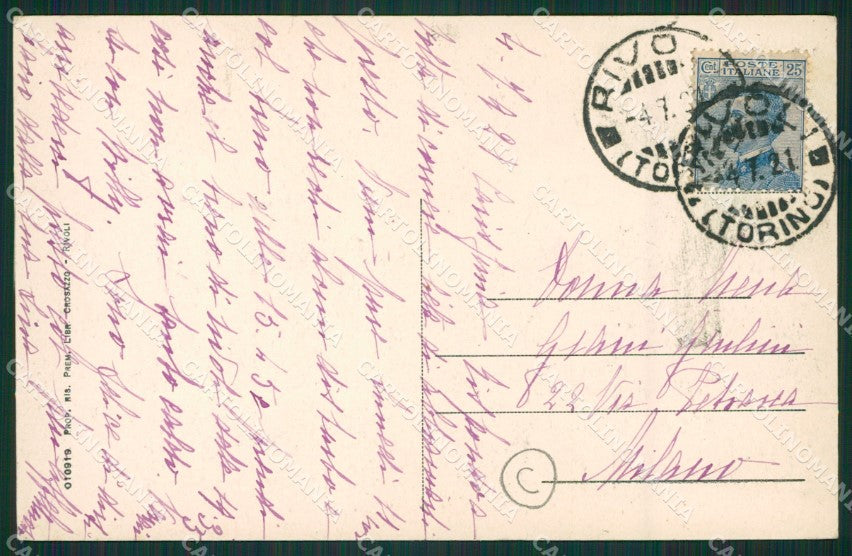 Torino Rivoli cartolina QZ0316 – retro