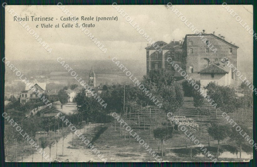 Torino Rivoli PIEGA ABRASA cartolina QZ0321 – fronte