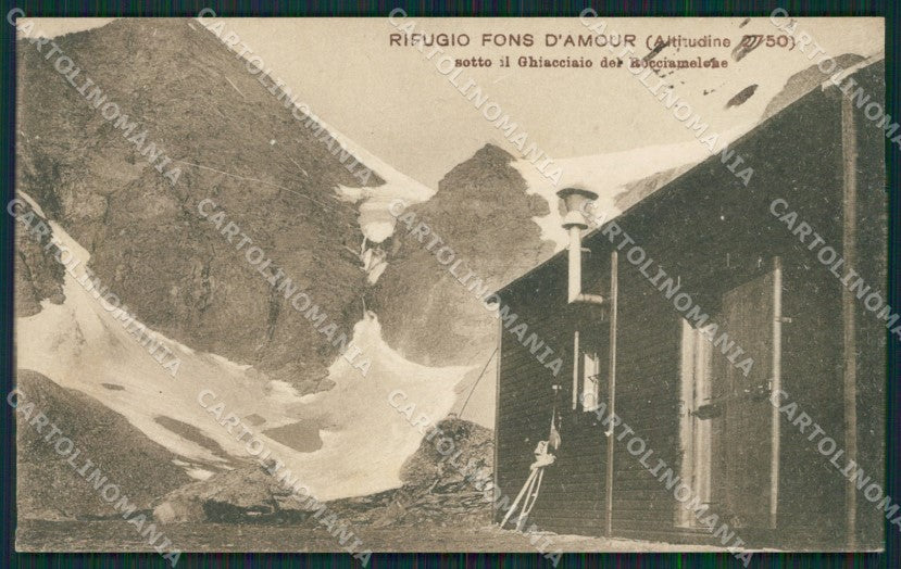 Torino Rocciamelone Ghiacciaio Genta cartolina QZ0325 – fronte
