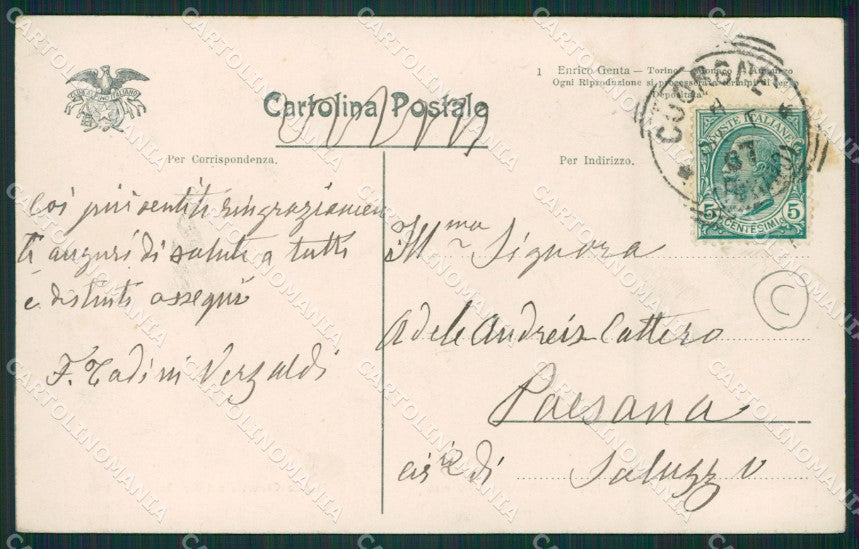 Torino Ronco Canavese Genta cartolina QZ0331 – retro
