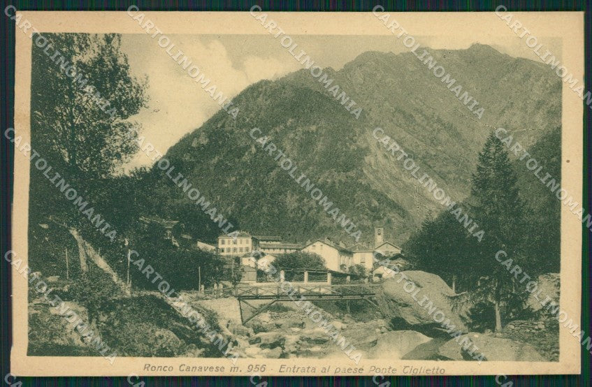 Torino Ronco Canavese cartolina QZ0337 – fronte