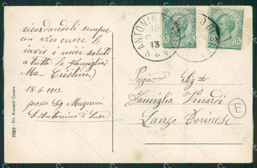 Torino San Antonino di Susa cartolina QZ0373 – retro