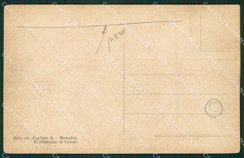 Torino San Maurizio Canavese Campo Militari PIEGA cartolina QZ0380 – retro