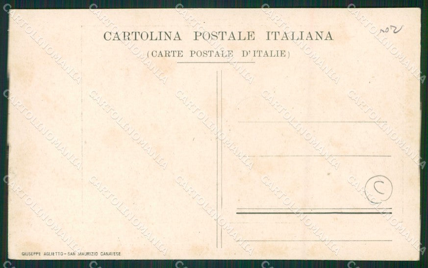 Torino San Maurizio Canavese Campo Militari cartolina QZ0381 – retro