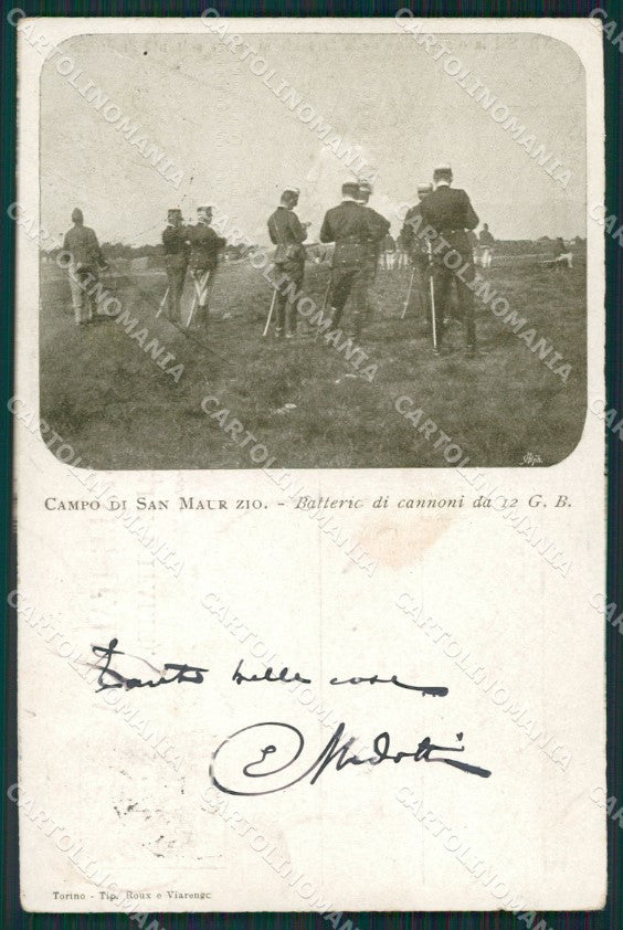 Torino San Maurizio Canavese Campo Militari cartolina QZ0384 – fronte