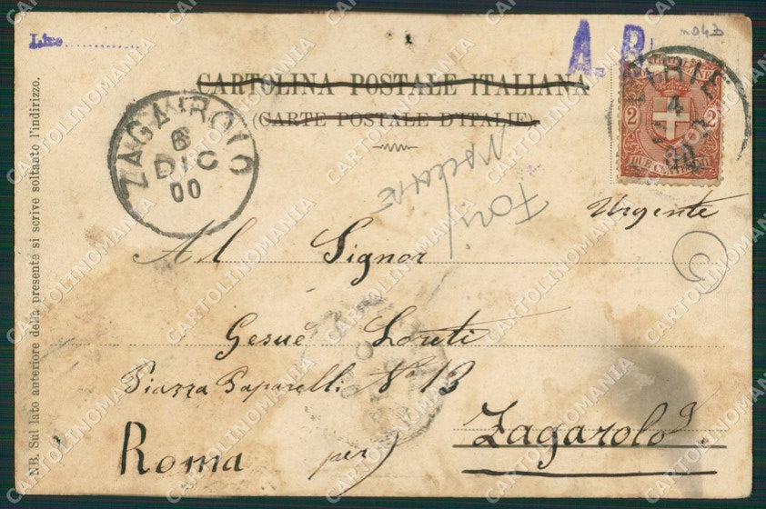 Torino San Maurizio Canavese Campo Militari FORI MACCHIE cartolina QZ0388 – retro