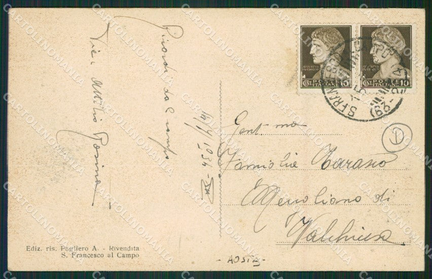 Torino San Maurizio Canavese Campo Militari cartolina QZ0396 – retro