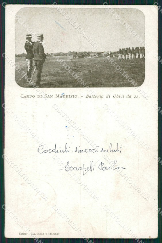 Torino San Maurizio Canavese Campo Militari cartolina QZ0397 – fronte