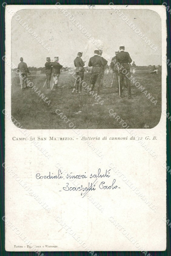 Torino San Maurizio Canavese Campo Militari cartolina QZ0399 – fronte