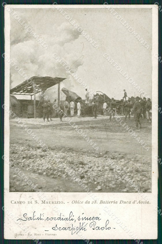 Torino San Maurizio Canavese Campo Militari cartolina QZ0400 – fronte