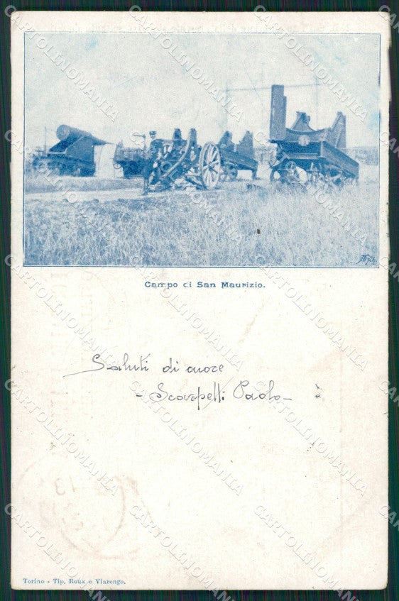 Torino San Maurizio Canavese Campo Militari cartolina QZ0401 – fronte