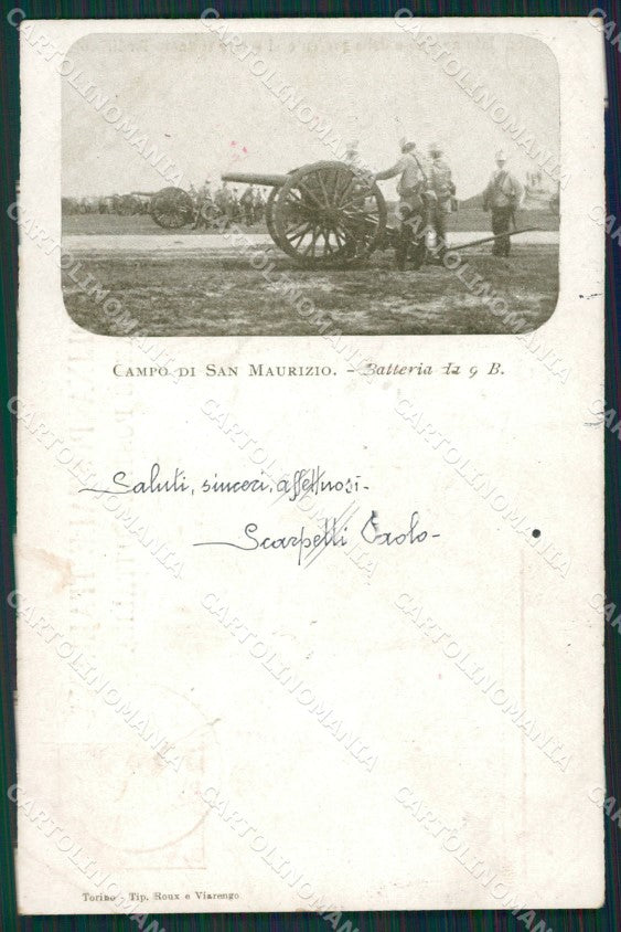 Torino San Maurizio Canavese Campo Militari cartolina QZ0402 – fronte