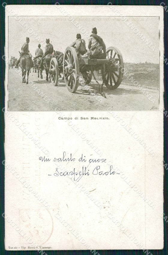 Torino San Maurizio Canavese Campo Militari cartolina QZ0403 – fronte