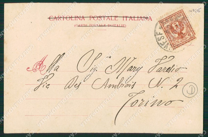 Torino San Maurizio Canavese Campo Militari cartolina QZ0406 – retro