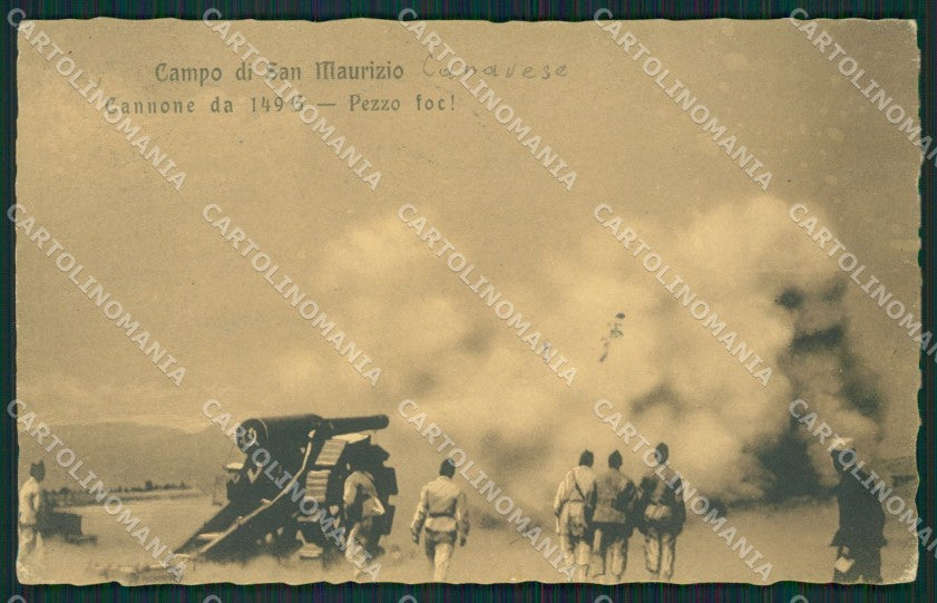 Torino San Maurizio Canavese Campo Militari cartolina QZ0407 – fronte