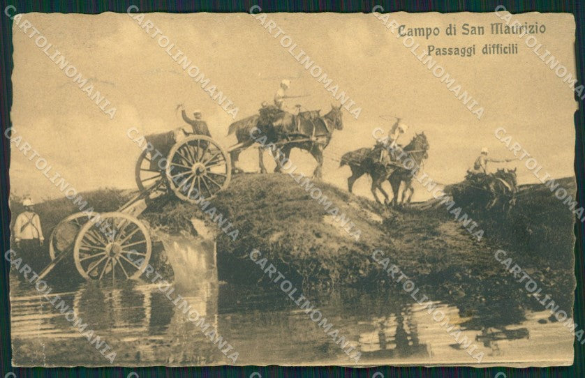 Torino San Maurizio Canavese Campo Militari PIEGA cartolina QZ0409 – fronte